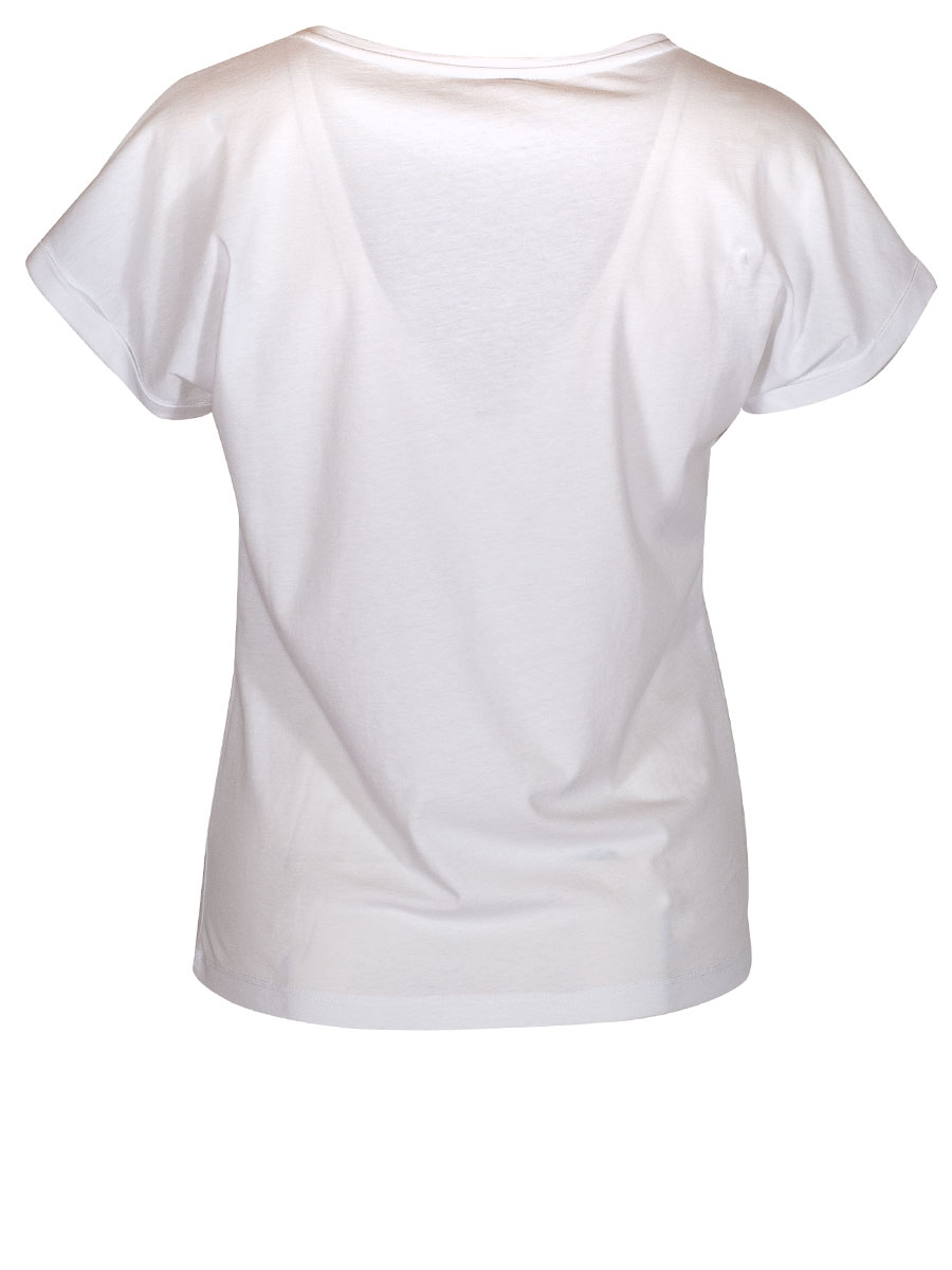 Feli und Hans Sylvie T-Shirt, weiß, Fotoprint Blumen #2