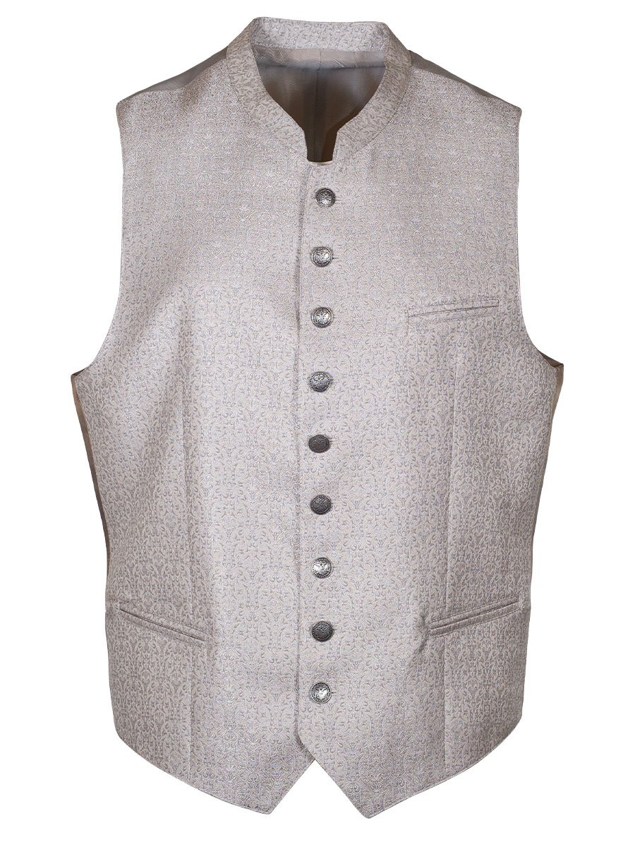 Schloß Orth Herrenweste Belvedere, beige gemustert #1