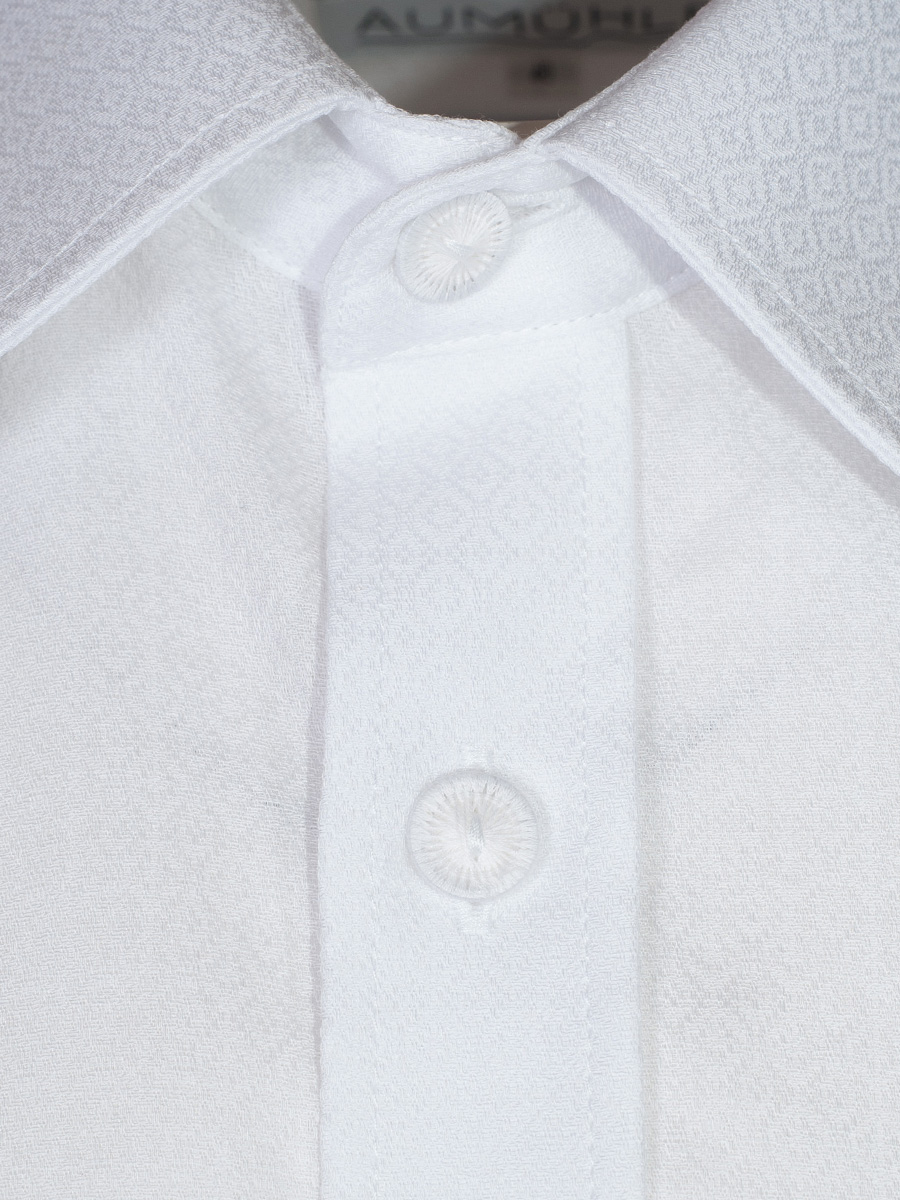 Waldorff Trachtenhemd weiß, durchgeknöpft, Liegekragen, fein gemustert #2