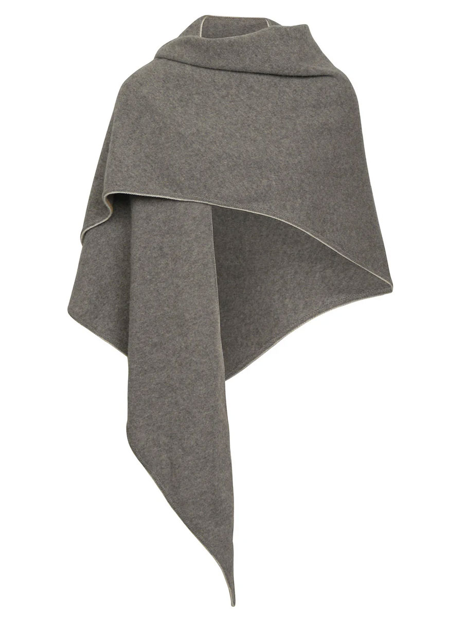 Stapf Wolltuch Bibi, felsgrau, kuschlig, dreieckig #1