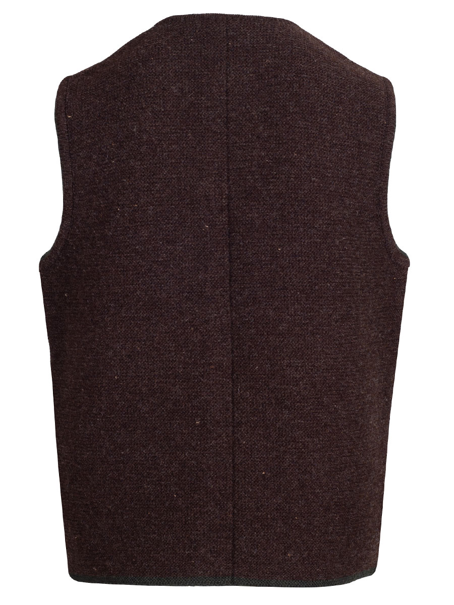 Huber Strickweste Gierli, braun, Hirschhornknöpfe #2