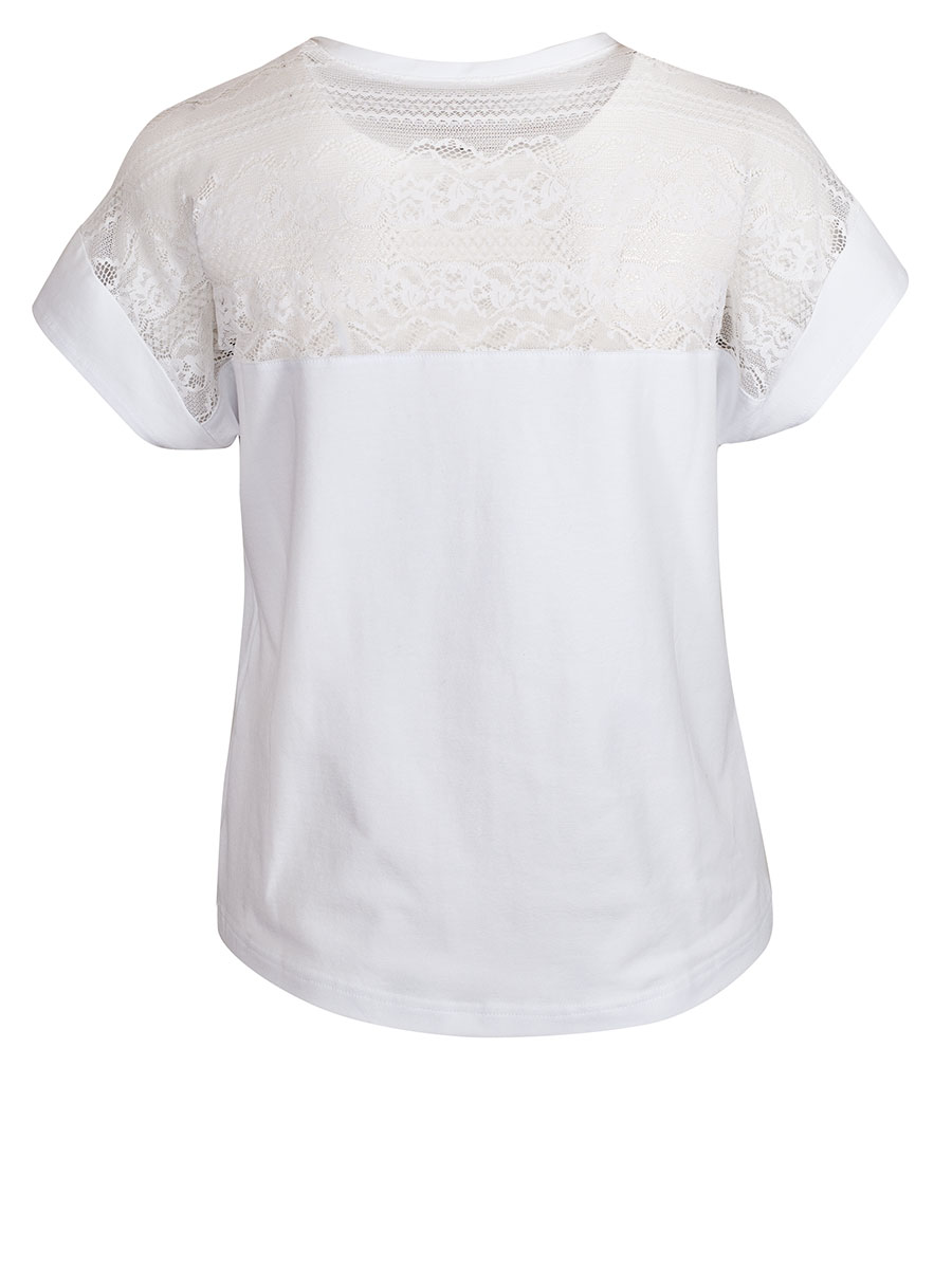 Feli und Hans Damenshirt Susanne, weiß, Spitze #2