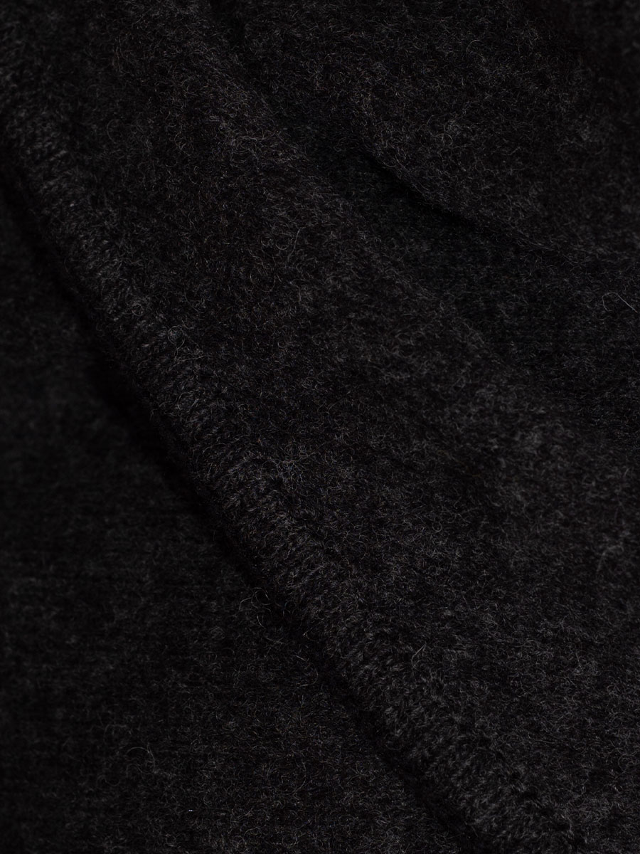 Stapf Wolltuch Bibi, anthrazit, kuschlig, dreieckig #4