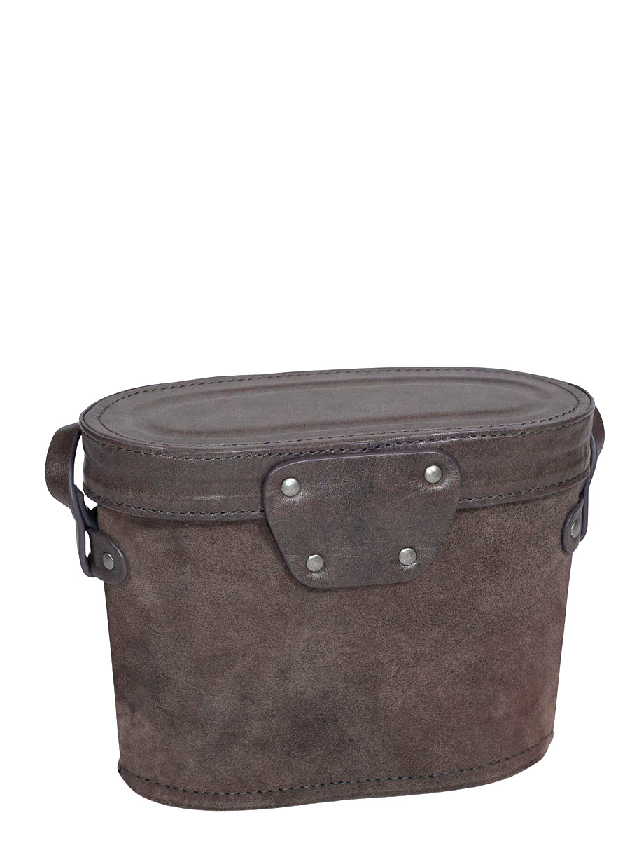 OWA Moden Umhängetasche, Kalbsleder, grau, handgefertigt #3