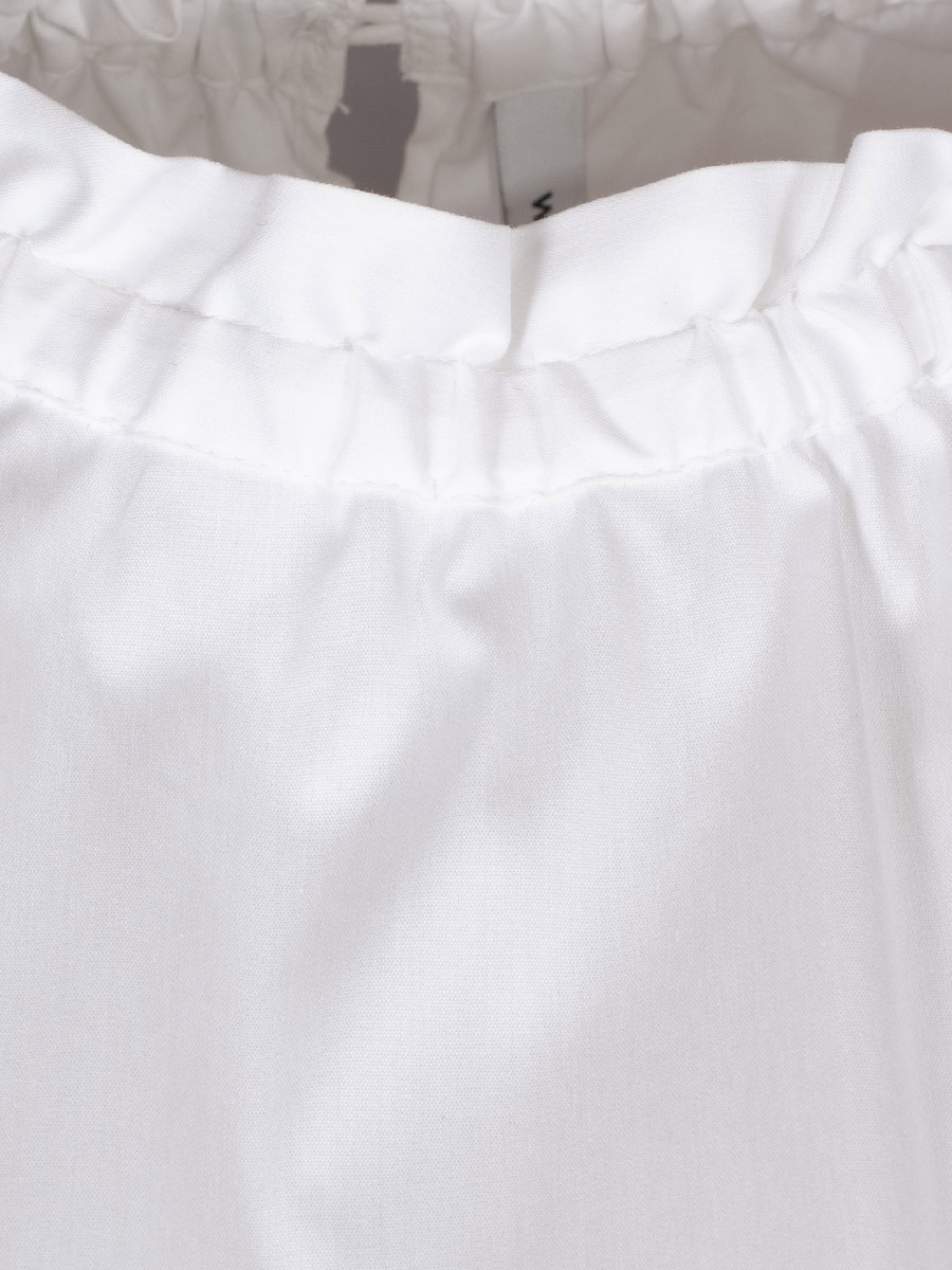 Wallmann Bluse weiß, Rüschenkragen, Langarm #2