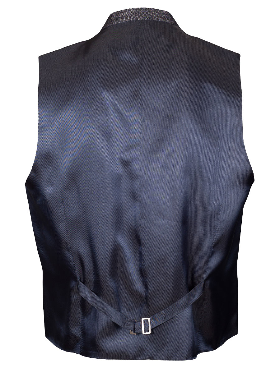 Schloß Orth Herrenweste Belvedere, blau gemustert #3