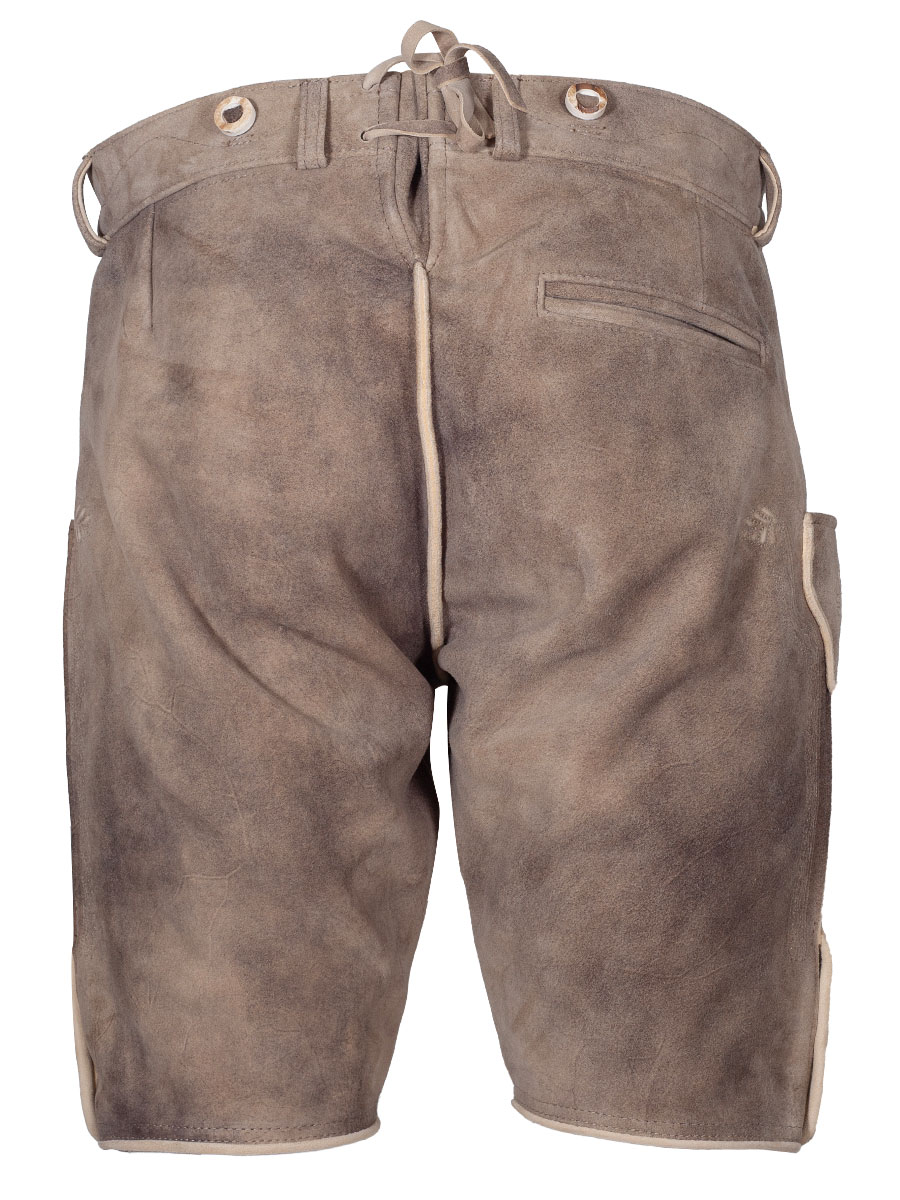 Weinbauer Kurze Lederhose Kaiser, Ziegenvelour, inka, heller Stick #3