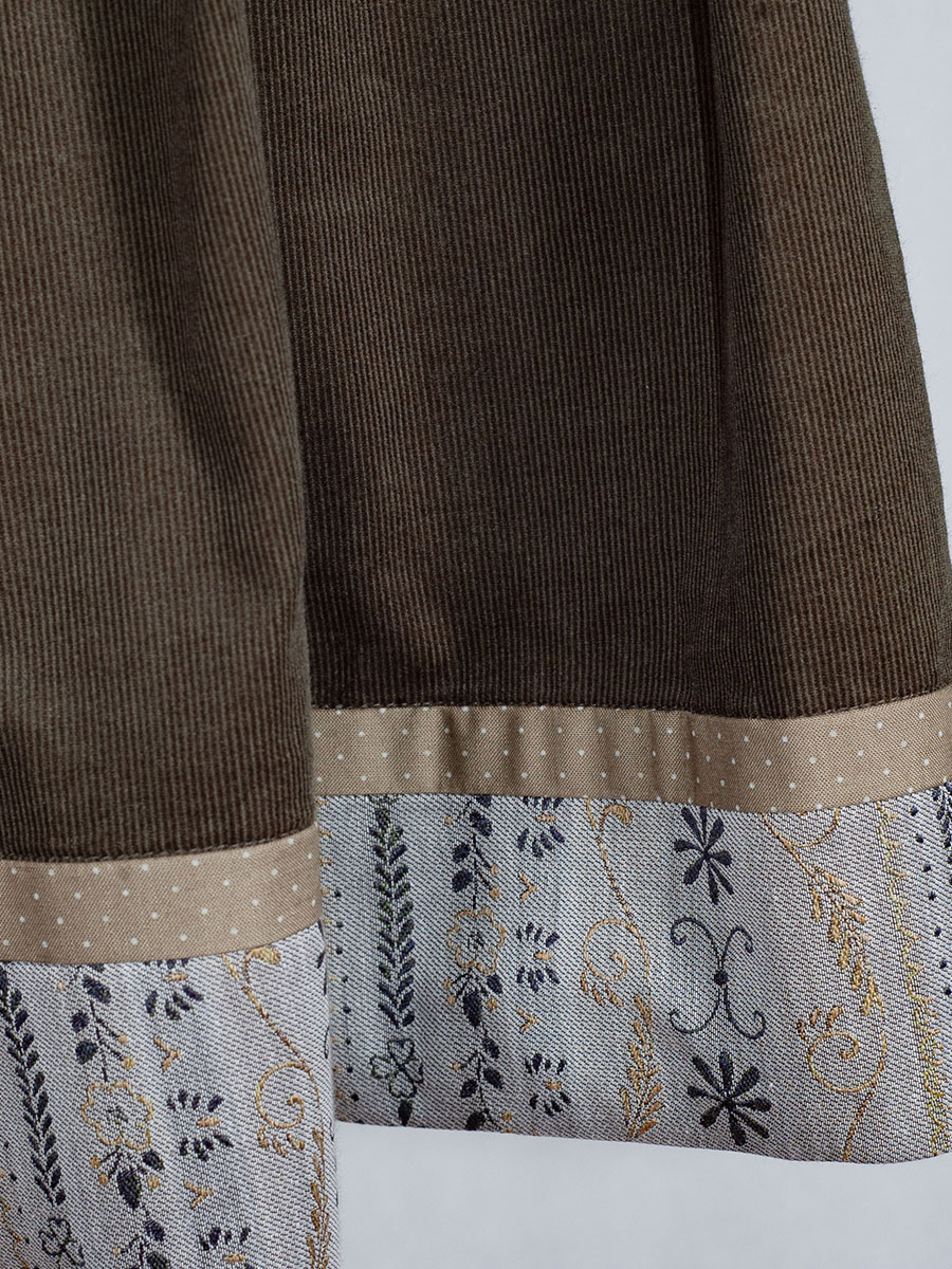 Die Rockmacherin Sattelrock Mooskissal, Feincord, Falten, oliv, C #5