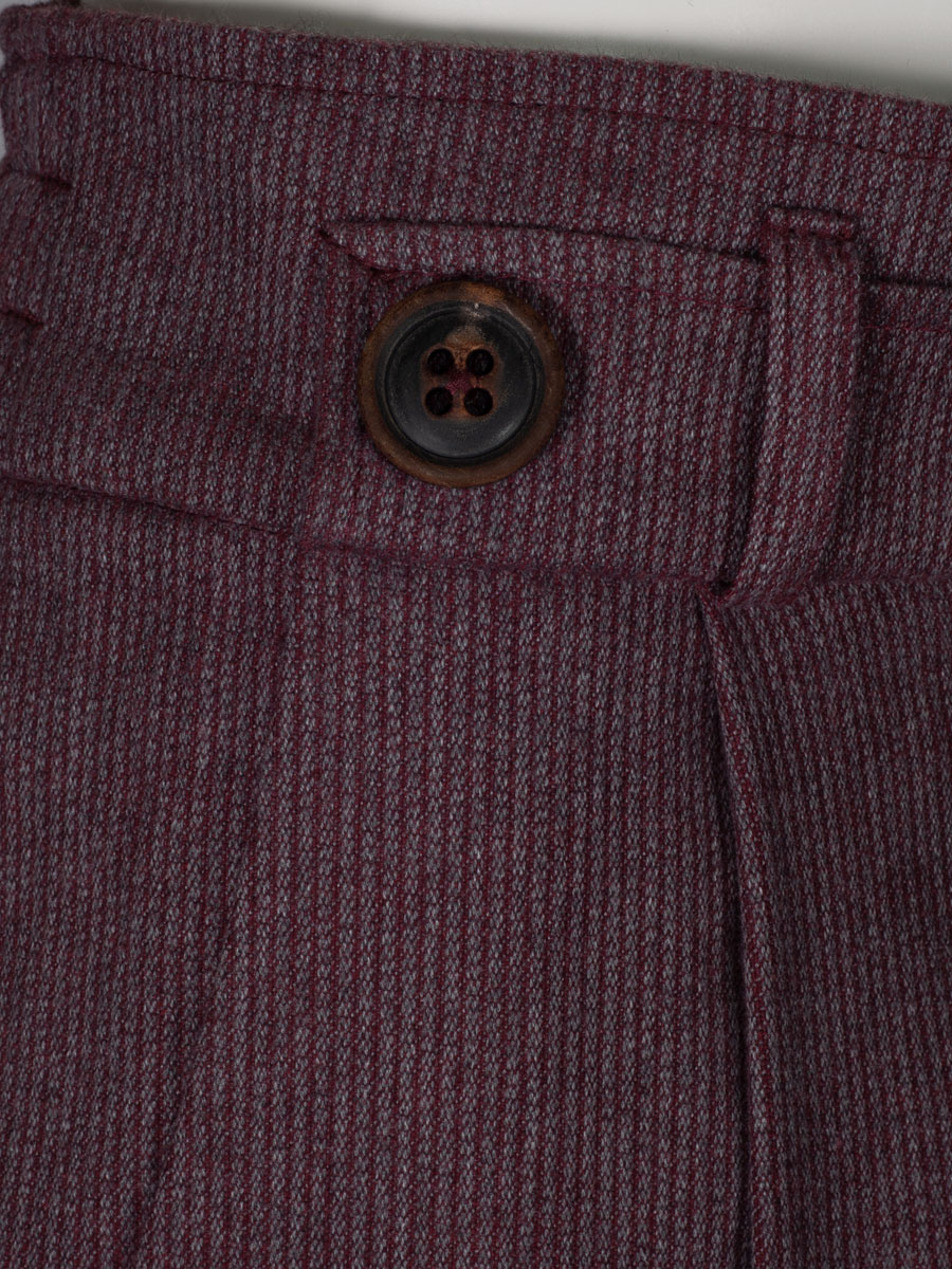 Feli und Hans Damenhose Hildine, Schurwolle, kirsche-asche #2