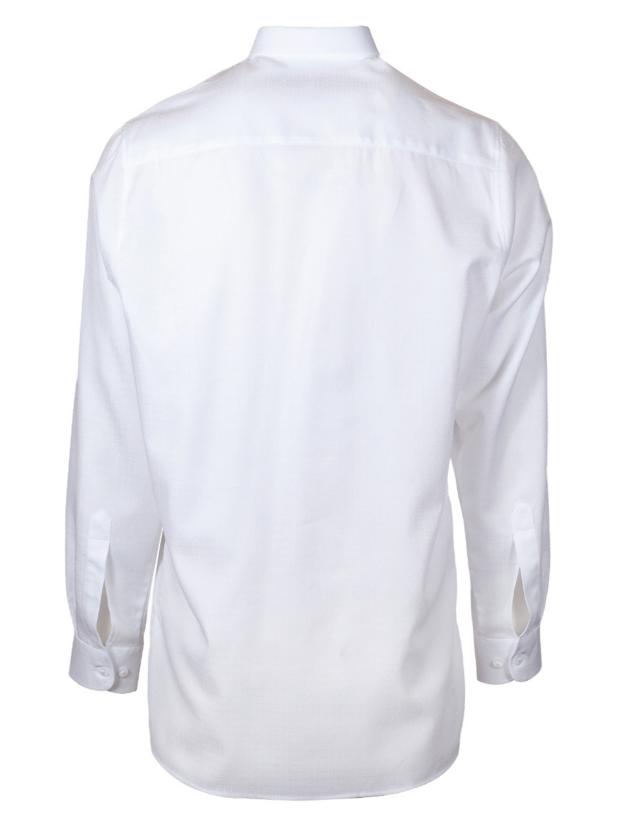 Waldorff Trachtenhemd weiß, durchgeknöpft, Liegekragen, fein gemustert #3