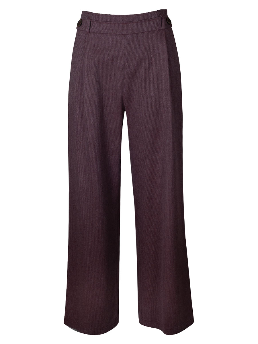 Feli und Hans Damenhose Hildine, Schurwolle, kirsche-asche #1