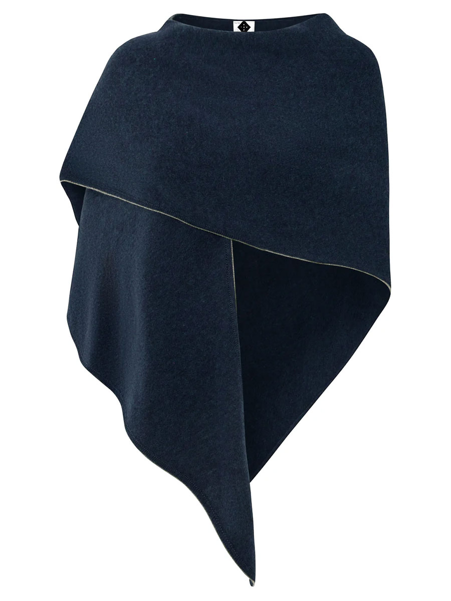 Stapf Wolltuch Bibi, petroleum, kuschlig, dreieckig #1