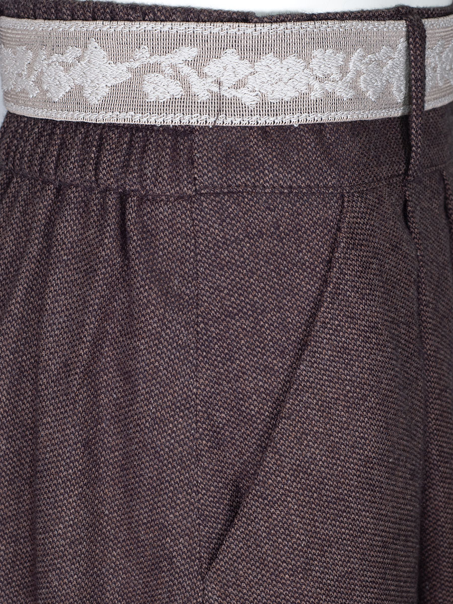 Feli und Hans Damenrock Rosa, kaffeebraun, Gürtel mit Schnalle #5