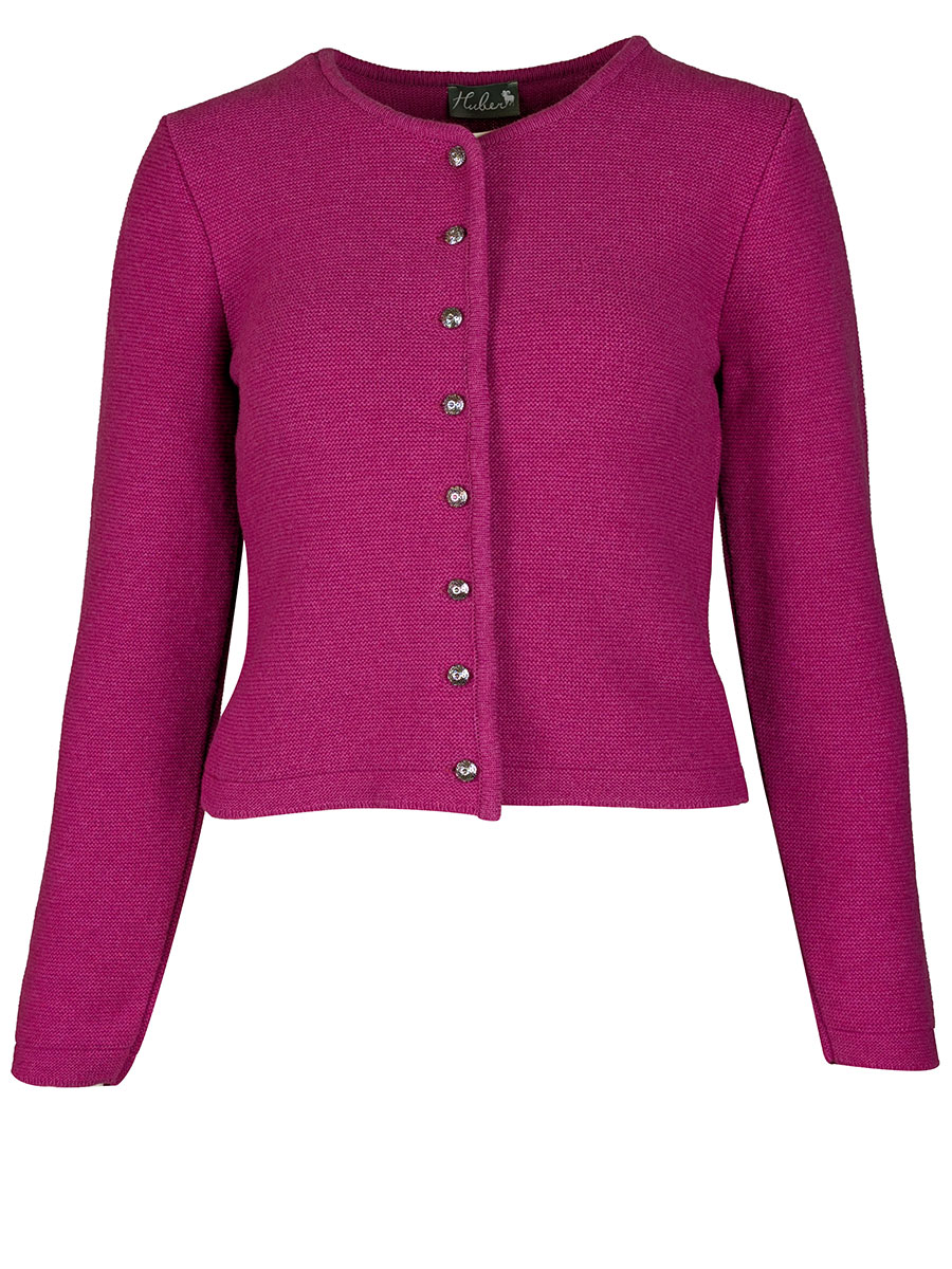 Huber Strickjacke Kana, beere, kurz #1
