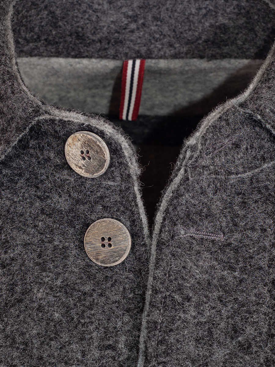 Murk Outdoorjacke Anif, Flauschloden, grau #6