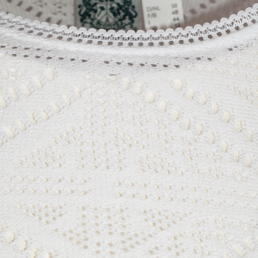 Hammerschmid Bettina Dirndlbluse, hochgeschlossen, Spitze, weiß, Kurzarm #2