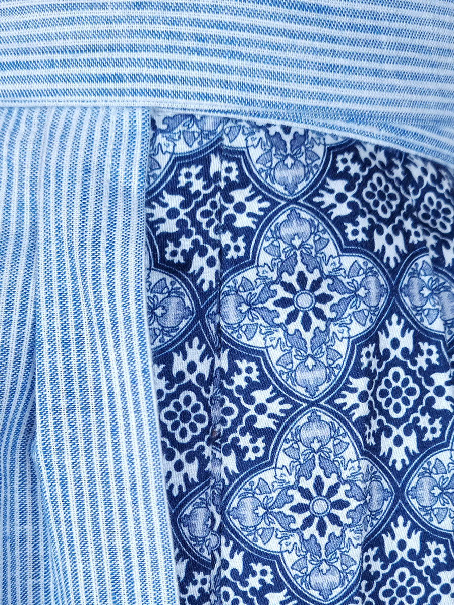 Berwin & Wolff Dirndl, blau, gemustert, 80lg #5