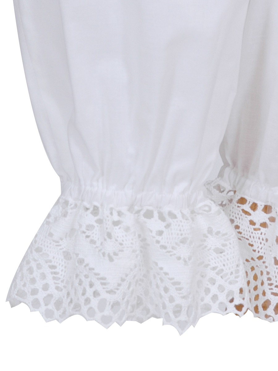 Waldorff Plattler-Unterhose weiß mit Spitze #2