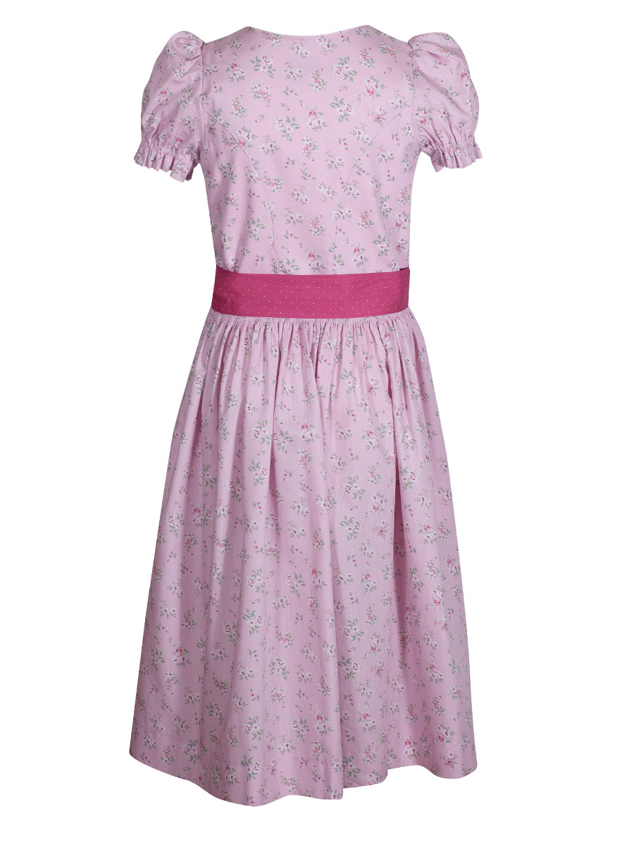 Hammerschmid Almsee Kinder-Dirndl, rosa, geblümt, pinke Schürze #2