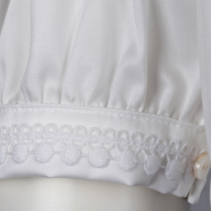 Waldorff Dirndlbluse hochgeschlossen, weiß, elegant #3