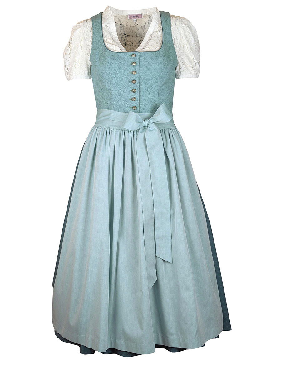 Hammerschmid Dirndl Koflersee, grün gemustert, 80lg #1