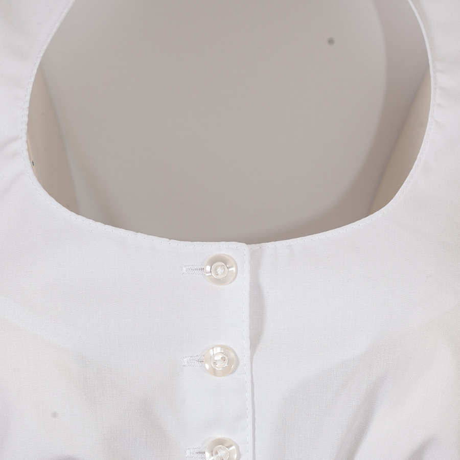 Wenger Dirndlbluse Florentine, Kelchkragen, weiß, Kurzarm, Spitzenarme #4