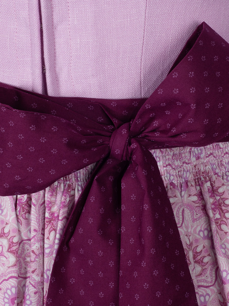 hausg'macht Dirndl Plattensee, pink gemustert, 80lg #4