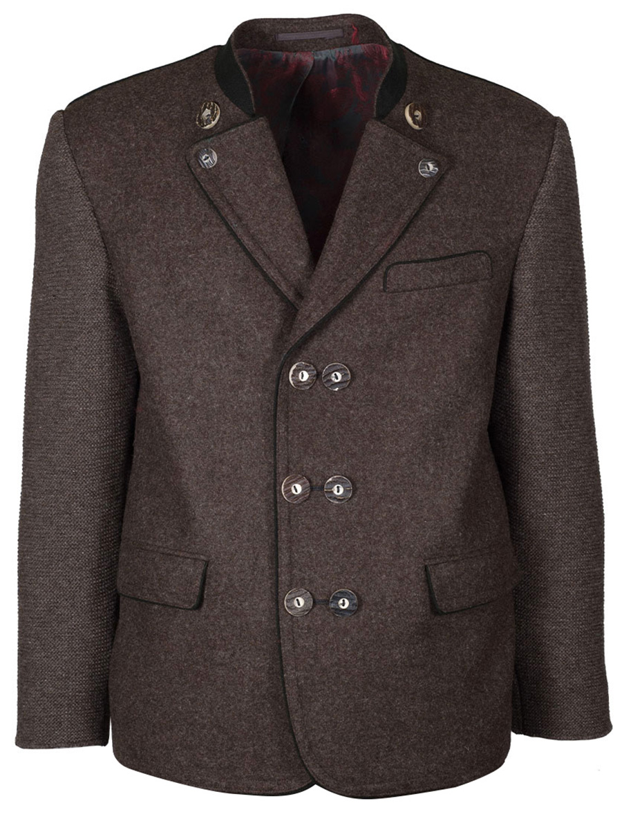 Kultkluft Reversjoppe Kreuzeck mit Strickarm, braun #1