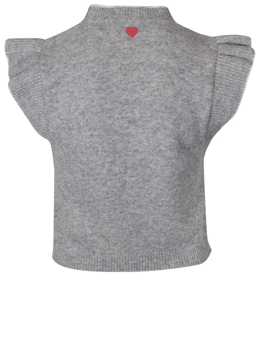 Huber Strickpullunder Magda, silber-nebel, Flügelarme #3
