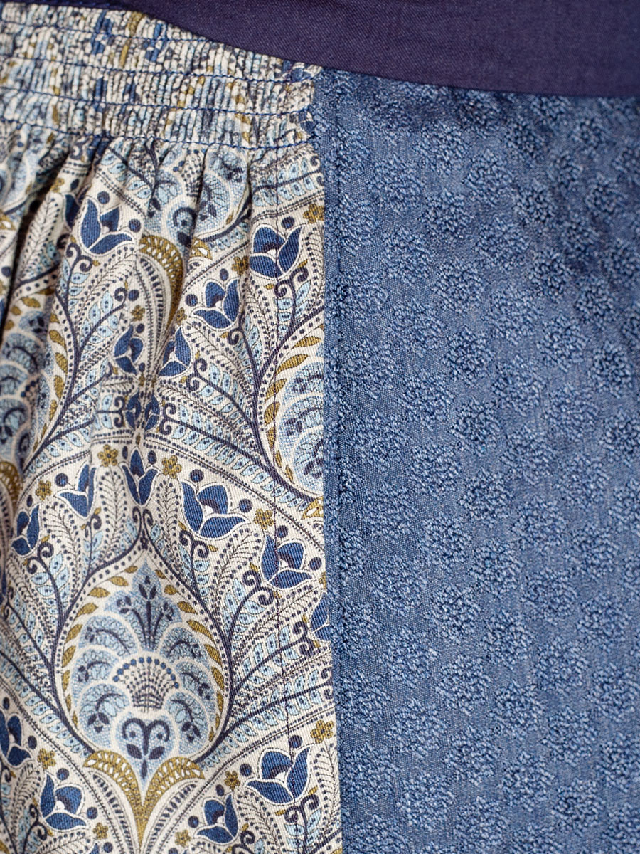Wenger Kati Dirndl, blau, Schürze mit Allover-Print, 80cm #6