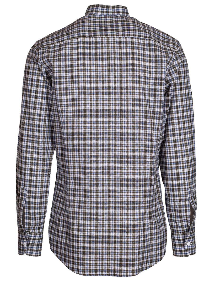 Orbis Karohemd, Pfoad, grün-blau, kariert, Slim Fit, Stehkragen #3