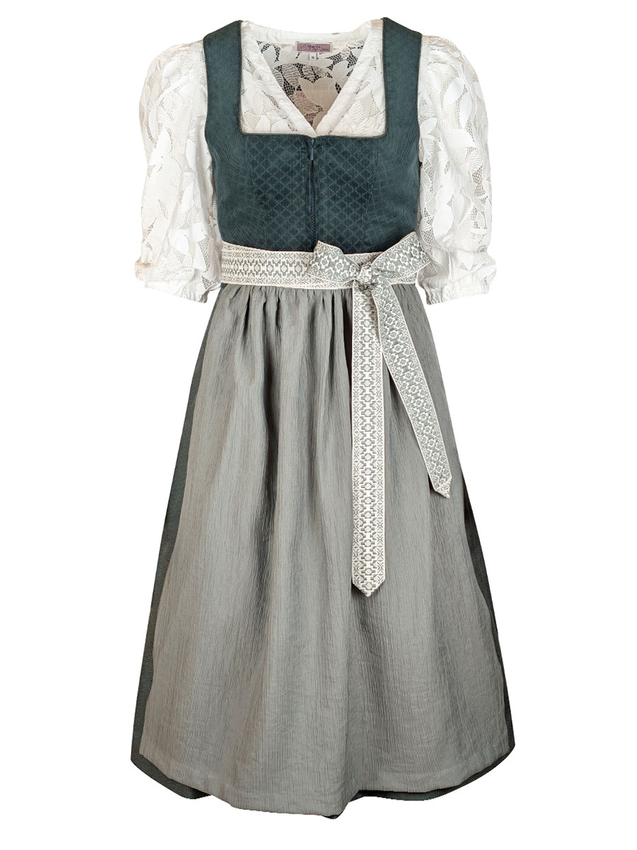 MarJo Cord-Dirndl Berndorf, tannengrün-gischt, 75lg #1