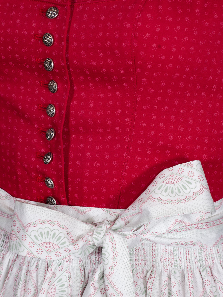 Wenger Ulla Baumwolldirndl, kirschrot, 70cm #4
