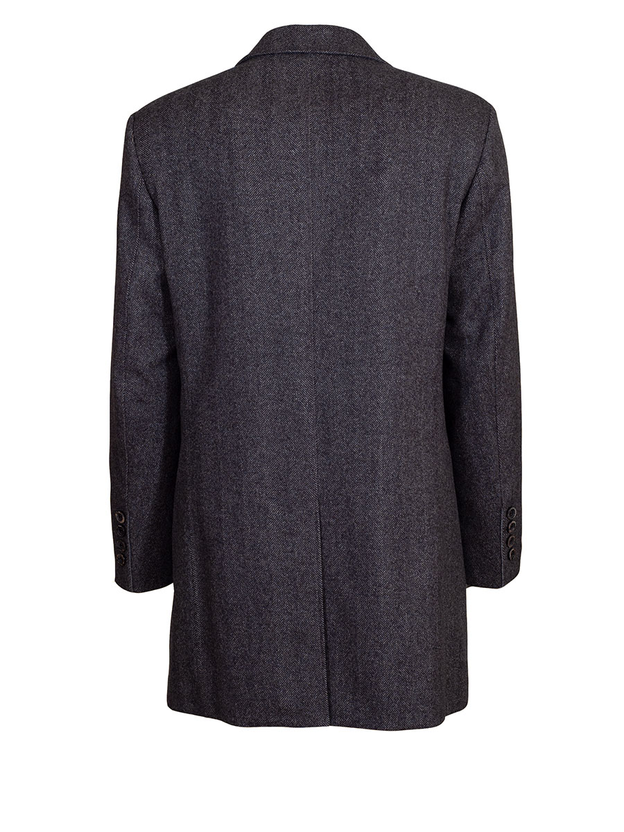 Schloß Orth Outdoorjacke Wilder Kaiser, grau, Fischgrad, Revers #3