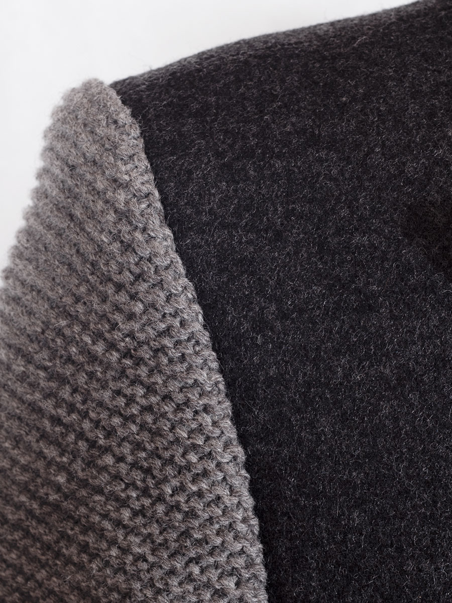 Reversjoppe Tölz mit Strickarm grau, Lodenjoppe, hochwertig #5