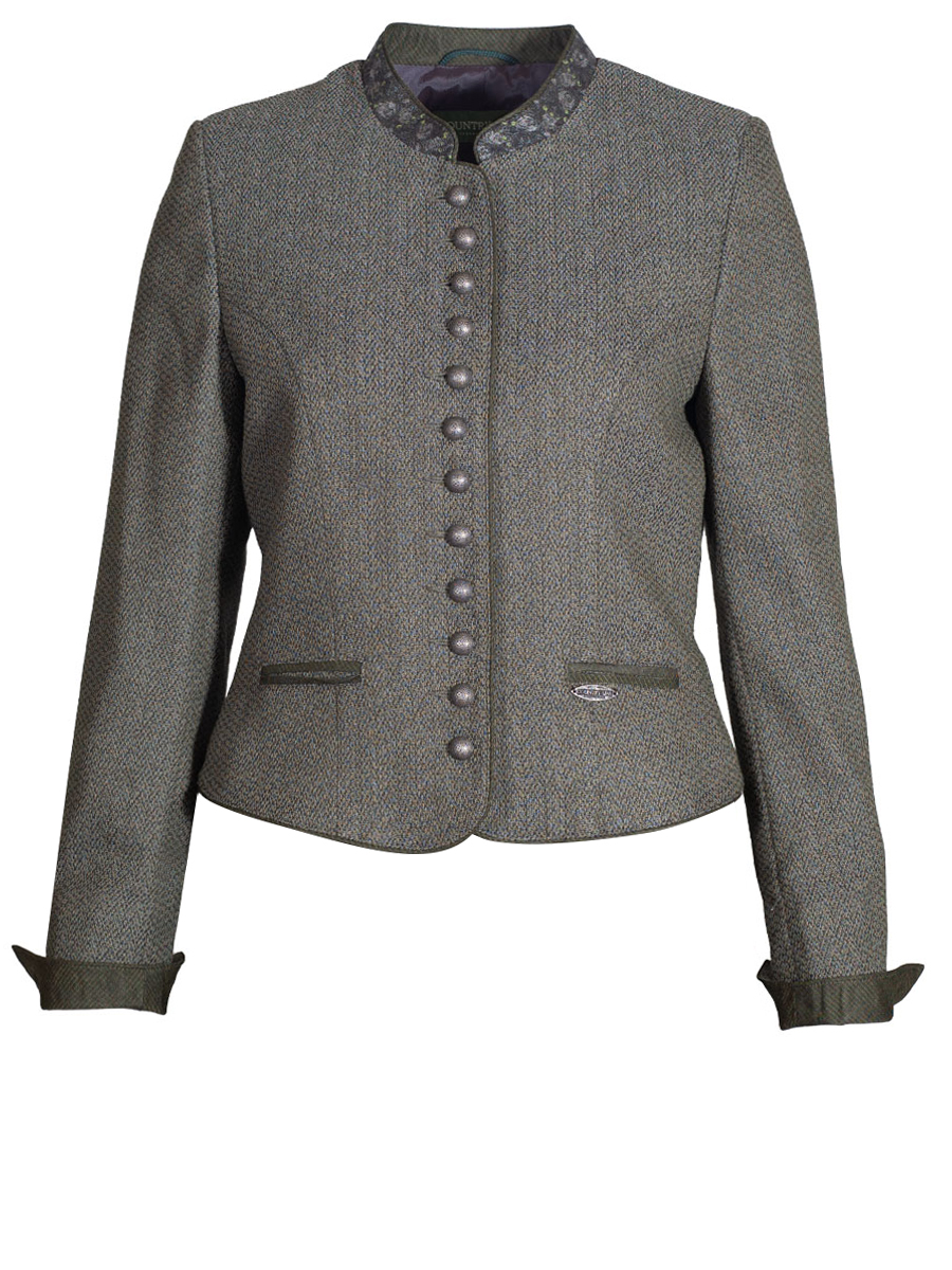 Country Line Damenjanker oliv, Stretch, tailliert #1