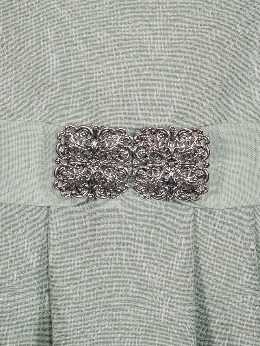 Hiebaum Damenkleid grün, festlich, Gürtel mit Schließe #3