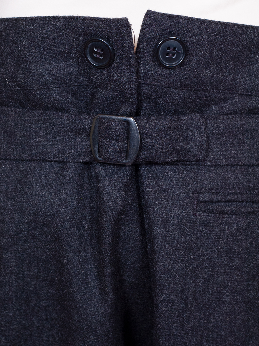 Kinder-Lodenhose anthrazit, Trachtenhose, Spitzbund #5