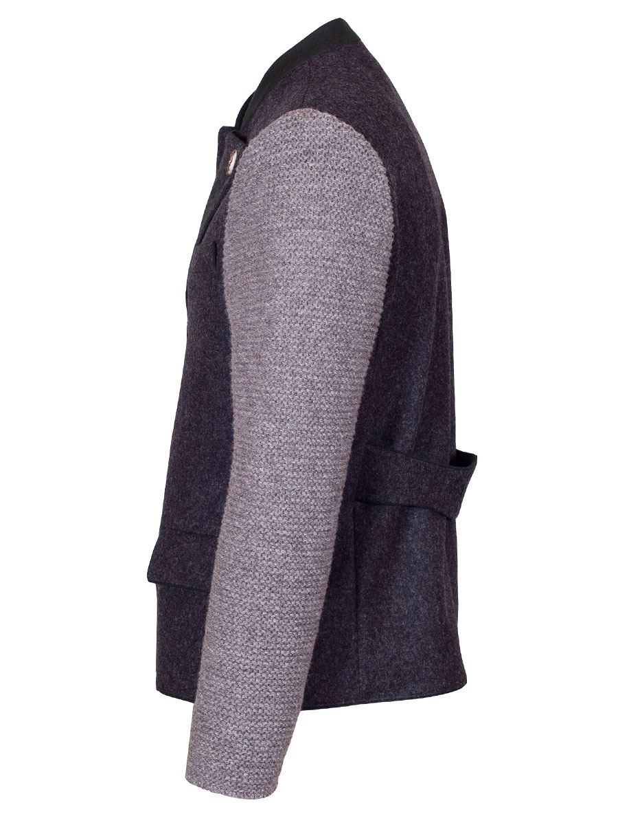 Reversjoppe Tölz mit Strickarm grau, Lodenjoppe, hochwertig #3