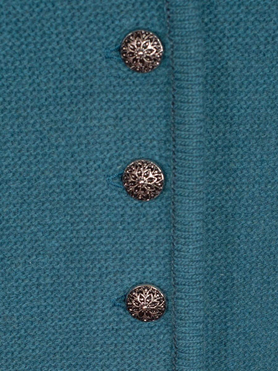 Huber Strickjacke Kana, smaragd, kurz #4
