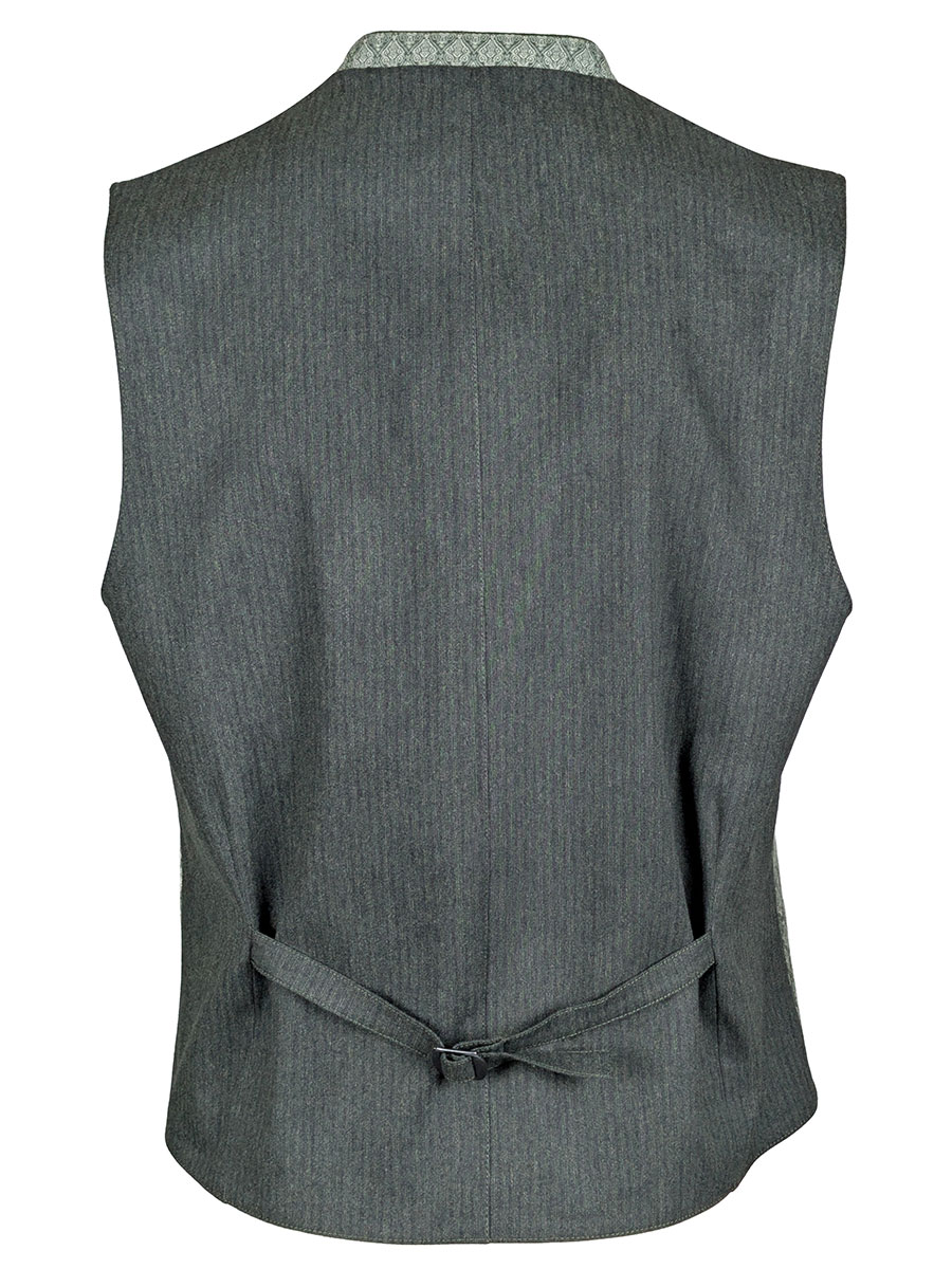 Hammerschmid Herrenweste Markus, grün gemustert #2