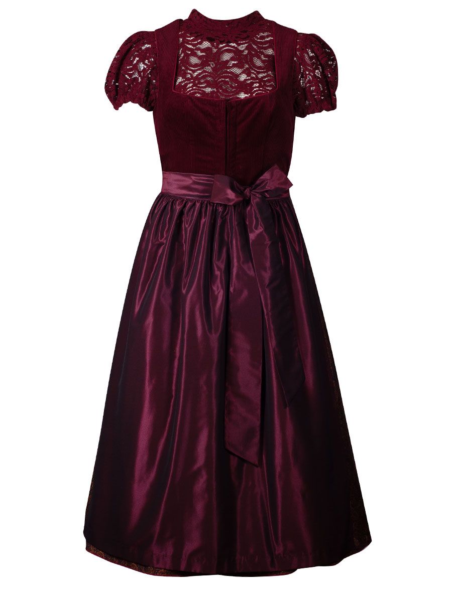 KINGA MATHE Dirndl Neda, bordeaux, Cordmieder, 80lg #1