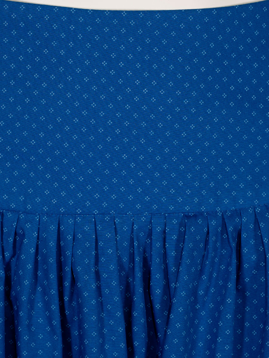 Berwin & Wolff Sattelrock blau geblümt #3
