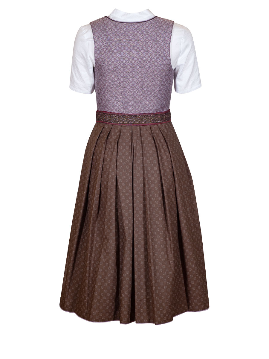 Country Line Dirndl, rose-oliv, festlich, 70lg #3