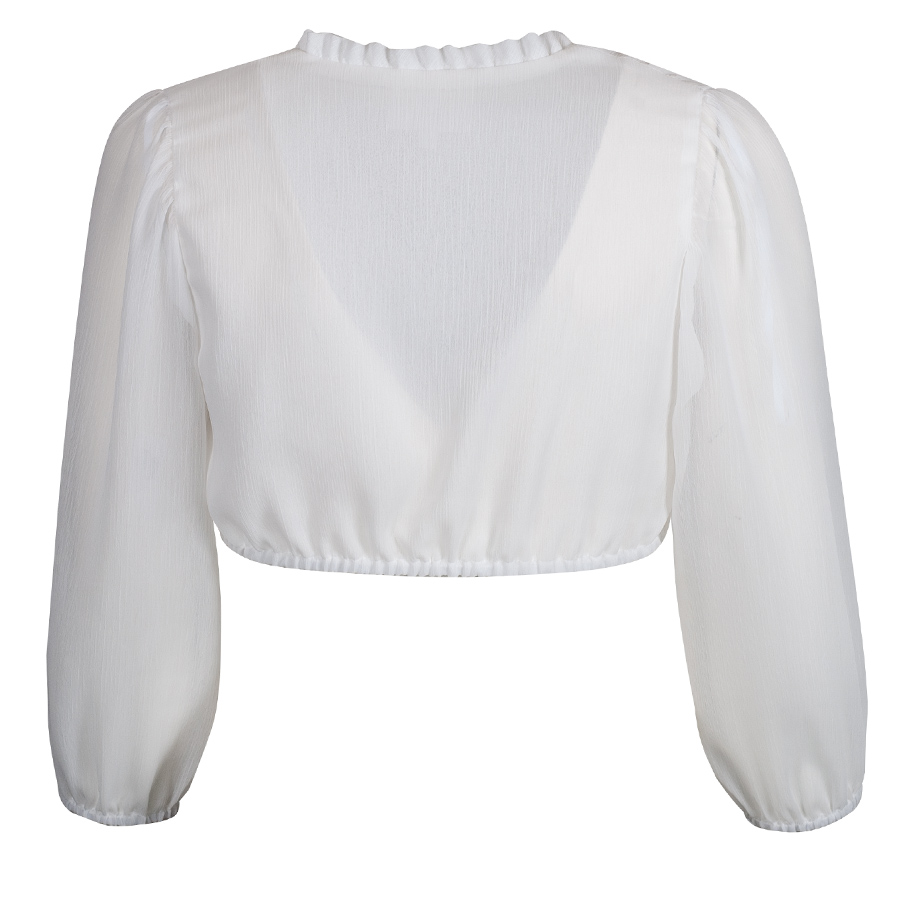 Wenger Dirndlbluse Jakoba, ecru 3/4-Puffarm #3