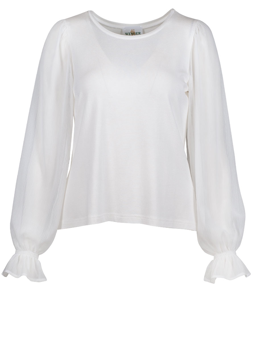 Wenger Damenbluse Irrsee, ecru, Chiffonärmel #1