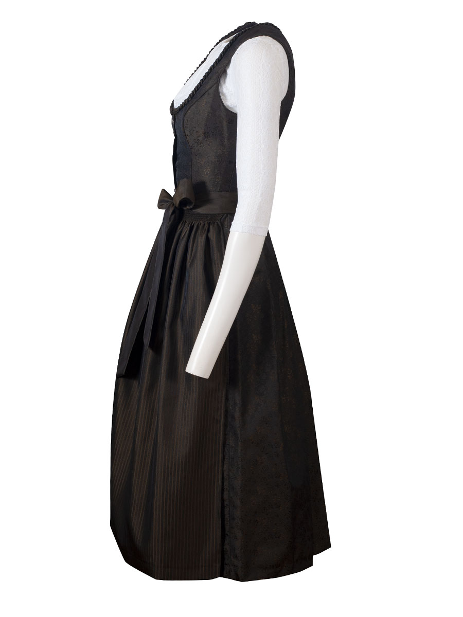 Wenger Dirndl Isabella festlich, dunkel, oliv, 80cm #3