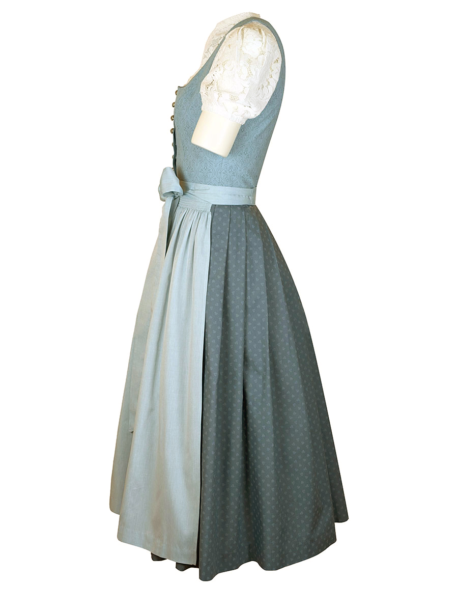 Hammerschmid Dirndl Koflersee, grün gemustert, 80lg #2