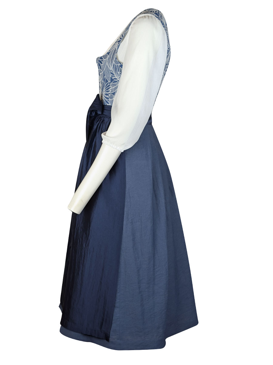 MarJo Dirndl Vandoria, vintage blau, 80lg #3