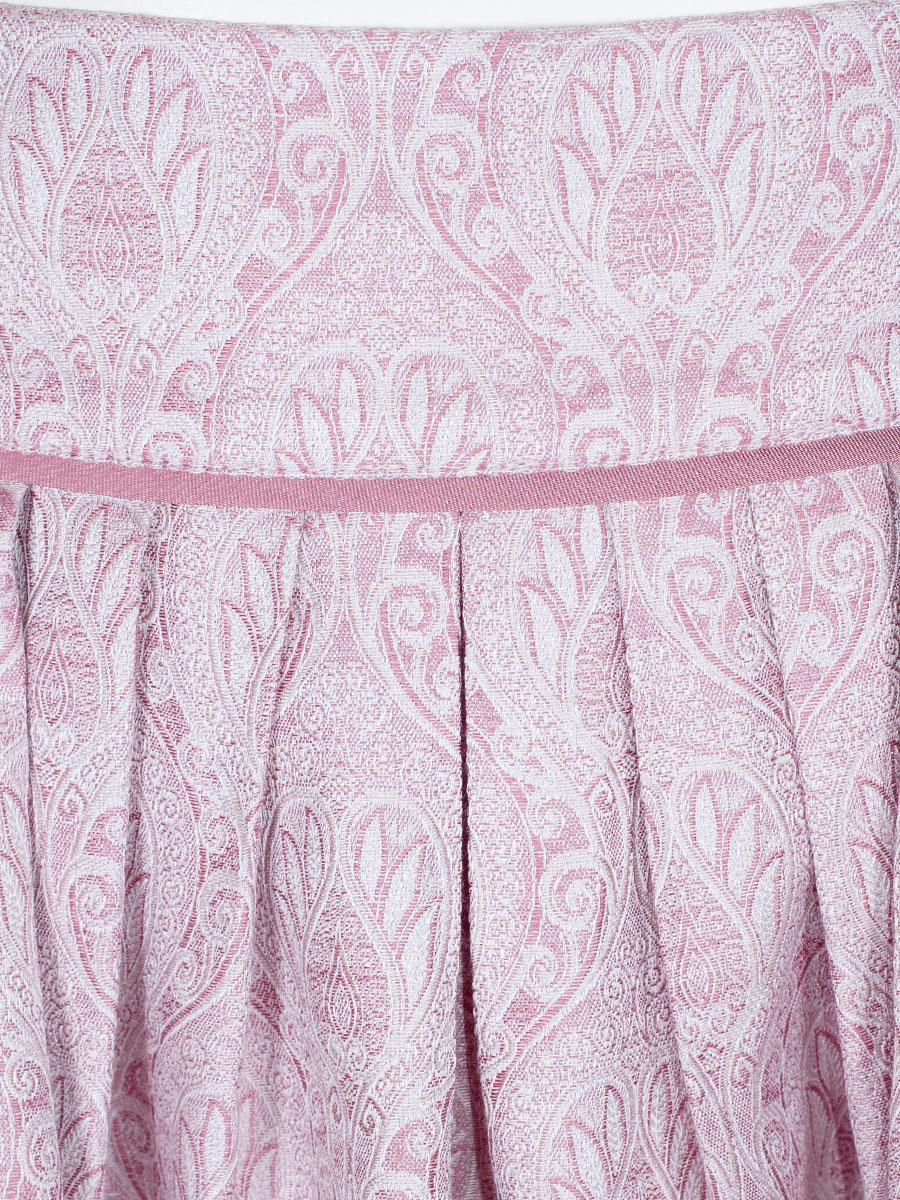 Hiebaum Faltenrock, gemustert, rosé #2